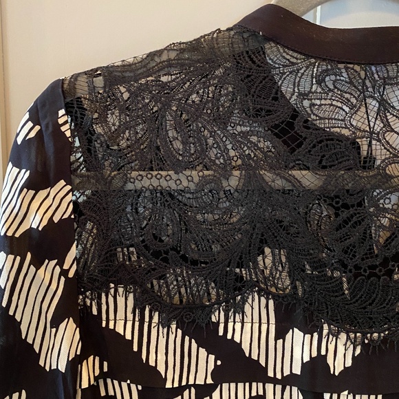 NWT REISS Ana-Lace Placement Print Top | 0 - Picture 7 of 13